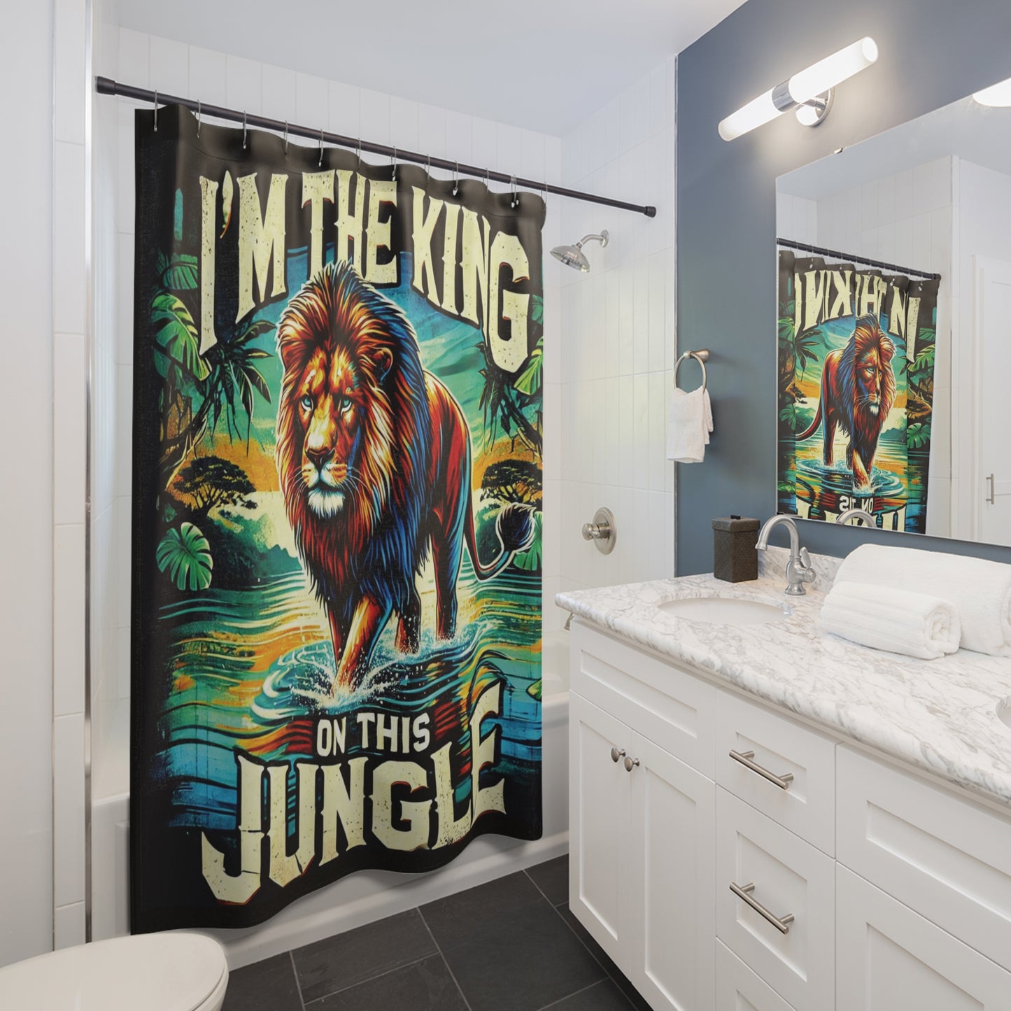 King of This Jungle Shower Curtain!