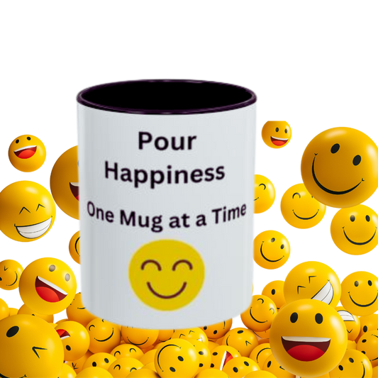 Pour Happiness, One Mug at a Time: The Perfect Accent Mug for Joyful Sips