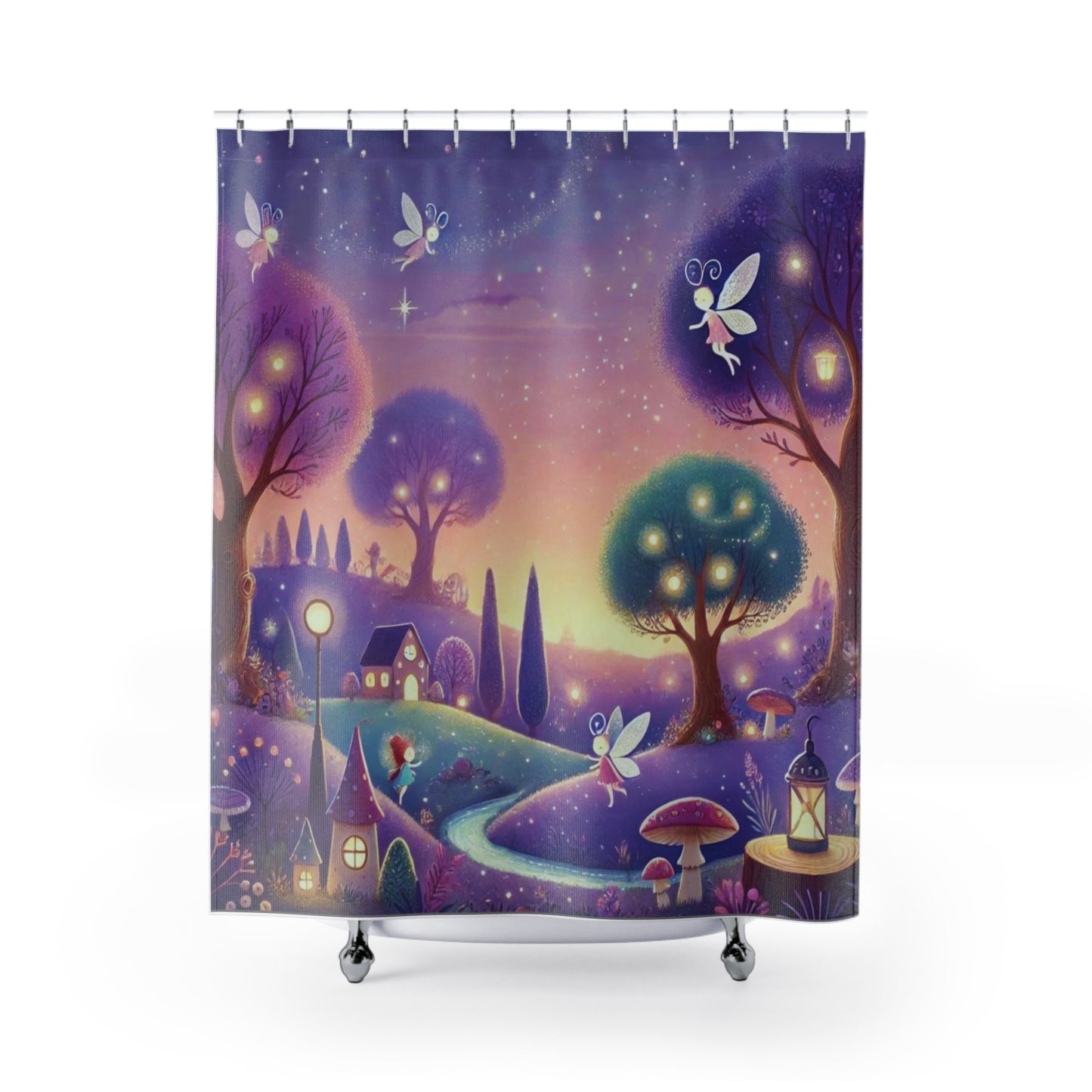 Enchanted Forest Fairy Shower Curtain